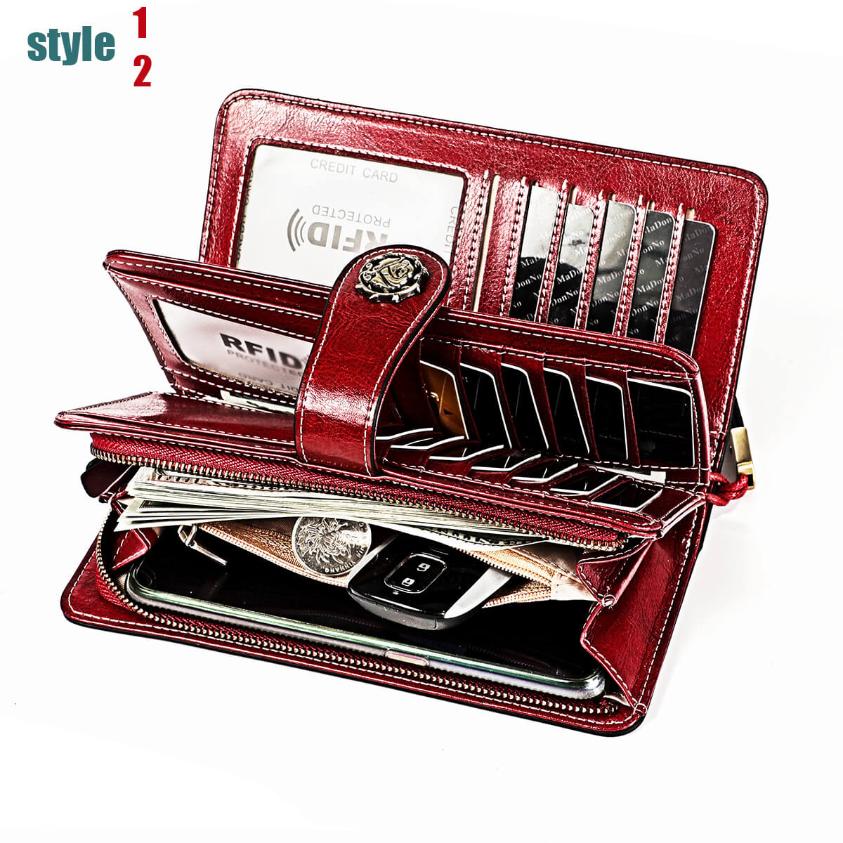 RFID Genuine Leather Wallet