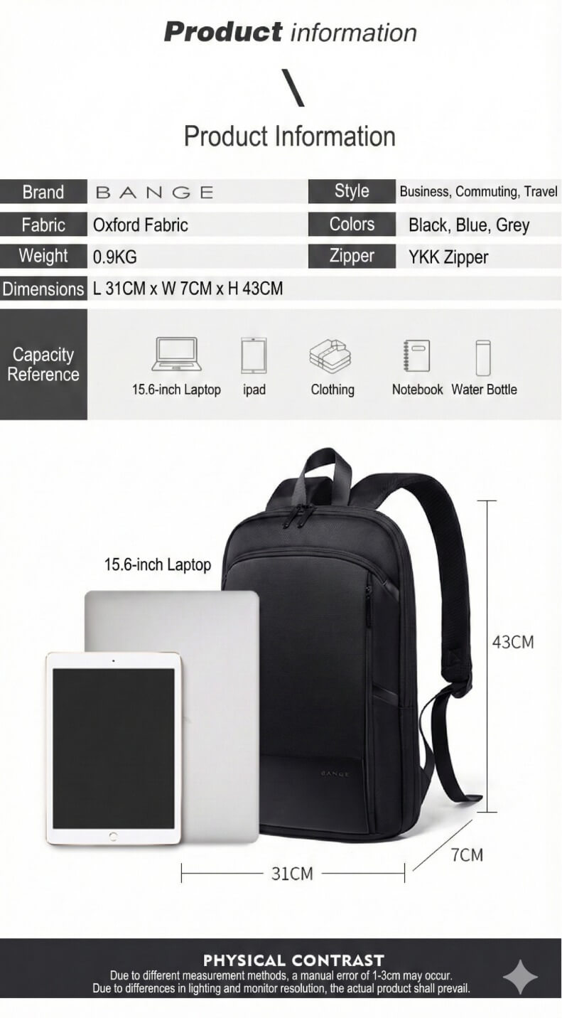 Slim Laptop Backpack